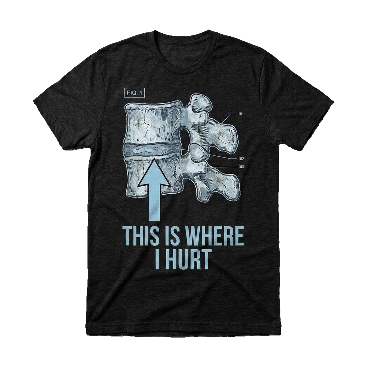 Smith Apparel &mdash; the This Is Where I Hurt tee